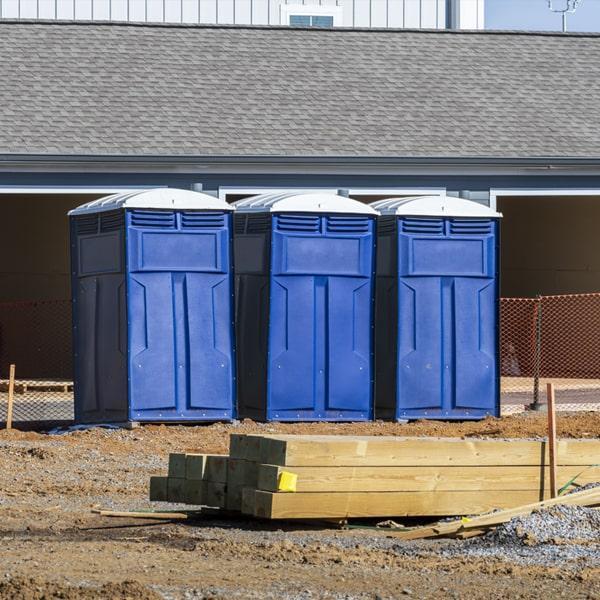 Heavy-duty construction site porta potty in Vista, California